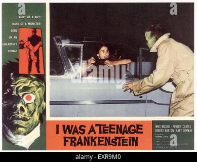 1950er Jahren USA ich war ein Teenager Frankenstein Film Poster Stockfoto