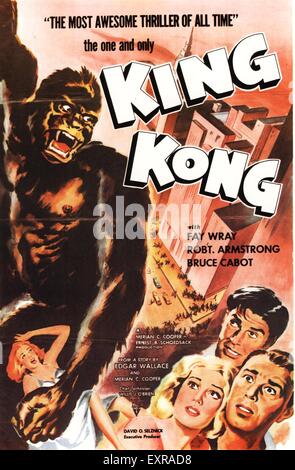 1930er Jahren USA King Kong Film Poster Stockfoto