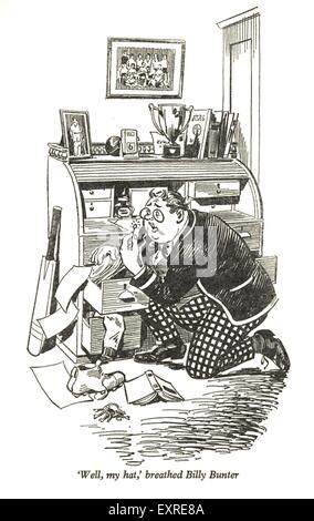 1920er Jahre UK Billy Bunter Comic / Cartoon-Platte Stockfoto