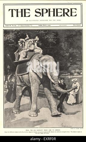 1900 s UK das Kugel-Magazin Cover Stockfoto