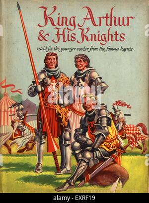 1950er Jahre UK König Arthur und seine Ritter der Tafelrunde Book Cover Stockfoto