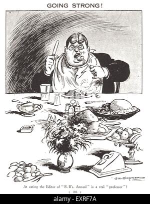 1920er Jahre UK Billy Bunter Comic / Cartoon-Platte Stockfoto