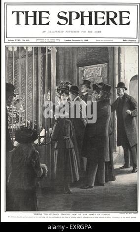 1900 s UK das Kugel-Magazin Cover Stockfoto