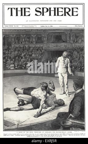 1900 s UK das Kugel-Magazin Cover Stockfoto
