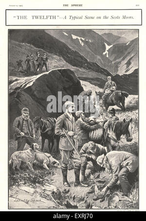 1900 s UK das Kugel-Magazin Cover Stockfoto