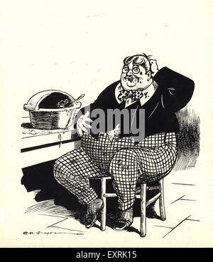 1920er Jahre UK Billy Bunter Comic / Cartoon-Platte Stockfoto