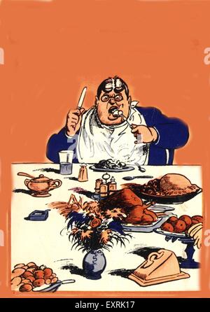 1920er Jahre UK Billy Bunter Comic / Cartoon-Platte Stockfoto