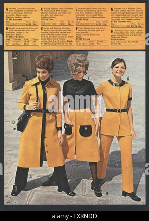 1970er Jahre UK Damenmode Katalog / Broschüre Platte Stockfoto