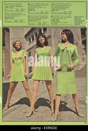 1970er Jahre UK Damenmode Katalog / Broschüre Platte Stockfoto