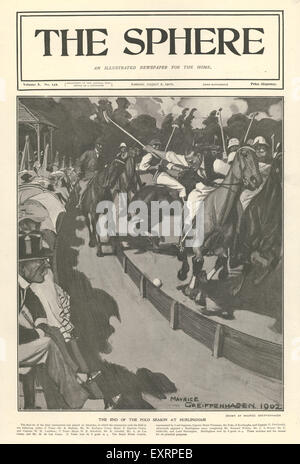 1900 s UK das Kugel-Magazin Cover Stockfoto