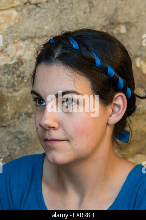 Jährliche Mittelalterfest der Mercato Delle Gaite, Bevagna, Umbrien Stockfoto