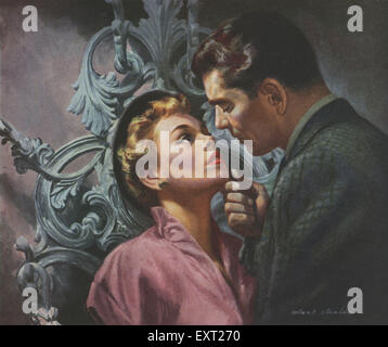 1950er Jahren USA intensive Romanze Magazin Platte Stockfoto