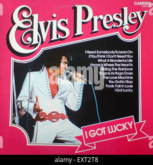 1970er Jahren USA Elvis Record Sleeve Album-Cover Stockfoto