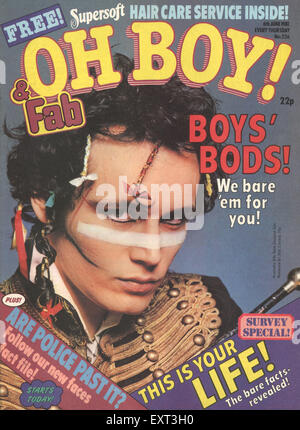 1980er Jahre UK Oh Boy! Magazin-Cover Stockfoto