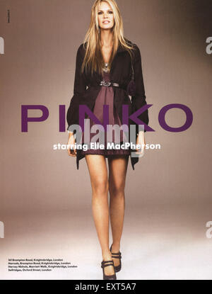 2000er Jahre UK Pinko Magazin Anzeige Stockfoto