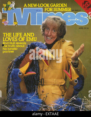 1980er Jahre UK TV Times Magazin-Cover Stockfoto