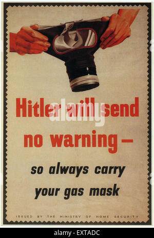 1940er Jahre UK Ministry of Home Security Poster Stockfoto