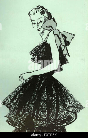 1930er Jahre UK Frauen Mode der 1930er Jahre Magazin-Platte Stockfoto