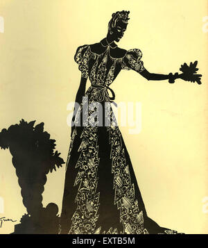 1930er Jahre UK Frauen Mode der 1930er Jahre Magazin-Platte Stockfoto