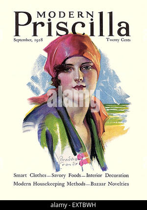 1920er Jahren USA modernes Priscilla Magazin Cover Stockfoto