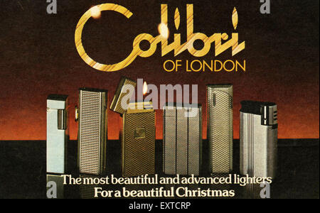 1970er Jahre UK Colibri Magazin Anzeige Stockfoto