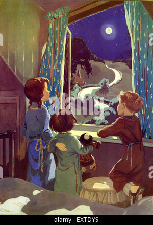 1950er Jahre UK Vorschule Illustrationen buchen Platte Stockfoto