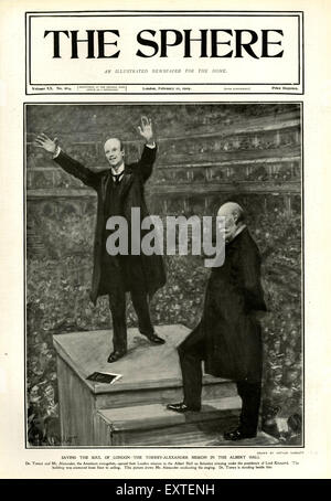 1900 s UK das Kugel-Magazin Cover Stockfoto