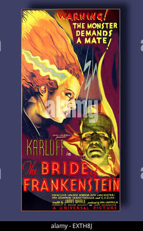 1930er Jahren USA die Braut von Frankenstein-Film-Poster Stockfoto