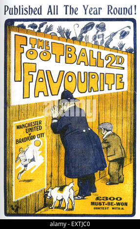 1920er Jahre UK Football Lieblings Comic / jährliche Cover Stockfoto