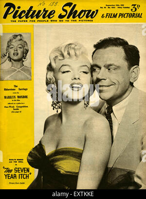 1950er Jahre UK Picture Show Magazin-Cover Stockfoto