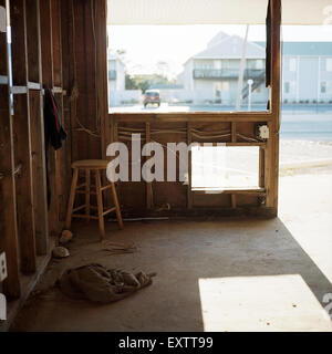 Ausgenommene Motelzimmer am 14. August 2013 in Ortley Beach, New Jersey. Stockfoto
