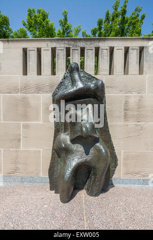 Relief Nr. 1, 1959 von Henry Moore, Nelson-Atkins Museum of Art, Kansas City, Missouri, USA Stockfoto