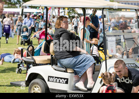 Harrogate, North Yorkshire, UK. 15. Juli 2015 Rosemary Shrager an der großen Yorkshire Show 15. Juli 2015 in Harrogate in keiner Stockfoto