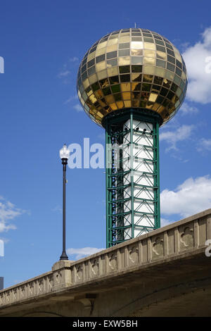 Sunsphere, Weltausstellung Park, Innenstadt von Knoxville, Tennessee Stockfoto