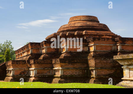 Candi Tua (alter Tempel), der Haupttempel in der Muara Takus Tempelanlage in Muara Takus, Kampar, Riau, Indonesien. Stockfoto