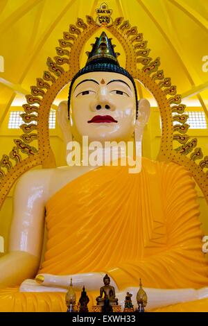 Statue, Kuil-Gaya-Buddha-Sakya-Muni-Tempel, Singapur, Asien Stockfoto