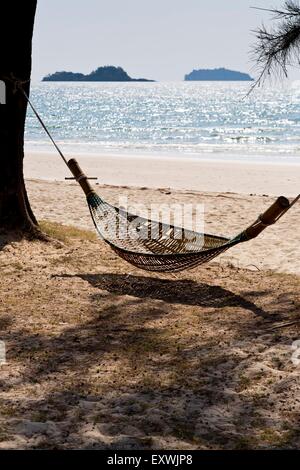 Hängematte, Klong Prao Beach, Ko Chang, Thailand, Asien Stockfoto