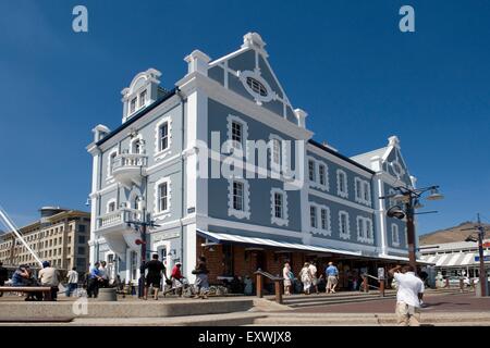 Afrikanische Handelsposten, aufbauend auf der Victoria und Alfred Waterfront in Kapstadt, Südafrika Stockfoto