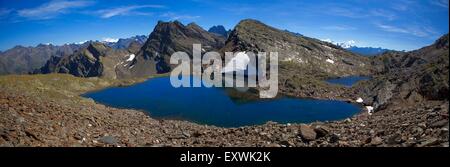 Bergseen in den Ötztaler Alpen, Tirol, Österreich Stockfoto