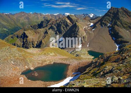 Bergseen in den Ötztaler Alpen, Tirol, Österreich Stockfoto