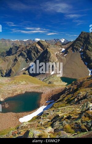 Bergseen in den Ötztaler Alpen, Tirol, Österreich Stockfoto