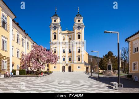 Basilika St. Michael, Mondsee, Oberösterreich, Österreich Stockfoto