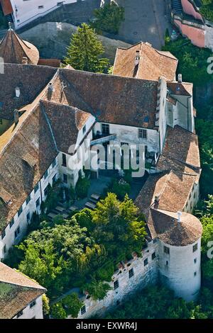 Alte Burg Meersburg am Bodensee, Baden-Württemberg, Deutschland Stockfoto