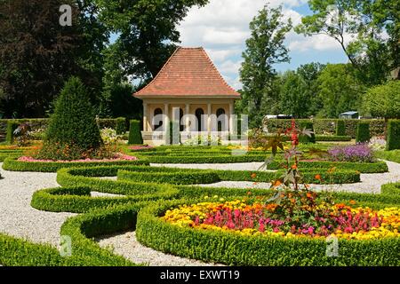 Barockgarten, Schloss Wolfsburg, Wolfsburg, untere Sachsen, Deutschland, Europa Stockfoto