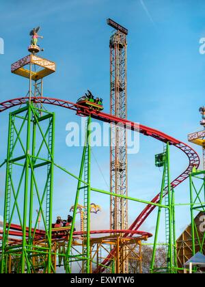 Festplatz fahren im Winter Wonderland Hyde Park, London, England, UK Stockfoto