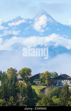 Blick vom Gaisberg auf Watzmann, Berchtesgadener Alpen Stockfoto