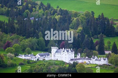 Blair Castle in Blair Atholl, Perthshire, Schottland, Großbritannien Stockfoto