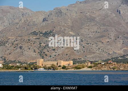 Südküste mit Frangokastello, Kreta, Griechenland Stockfoto