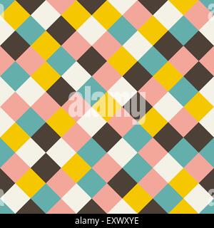 Nahtloser geometrischen Hintergrund. Abstraktes Vektor Illustration. Mosaik. Einsetzbar für Wallpaper, Hintergrund der Web-Seite, Buch-Cover. Stock Vektor