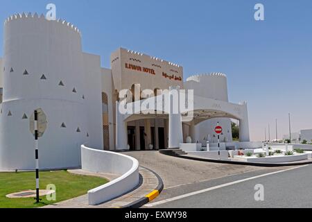 Liwa Hotel, Liwa-Oase, Abu Dhabi, Vereinigte Arabische Emirate Stockfoto